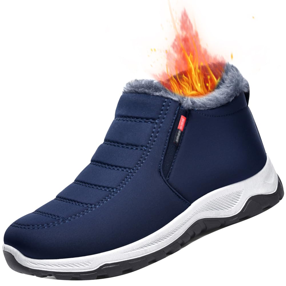 Aocase Women Shoes for Swollen Feet Women's Winter Warm Light Weight Sneaker Wide Width for Elderly Swollen Feet Arthritis Recovery Shoes for Arthritis in the Feet,Blue,39/245mm
