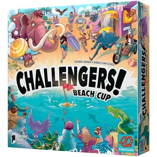 Plan B Games | Challengers! Beach Cup | Juego de Mesa de Colocacción de Losetas y Estrategia para Adultos y Niños | A Partir de 8 Años | De 1 a 8 Jugadores | 30-45 Minutos por Partida | Español | Ya disponible en tu tienda friki favorita! En mundofriki.es!