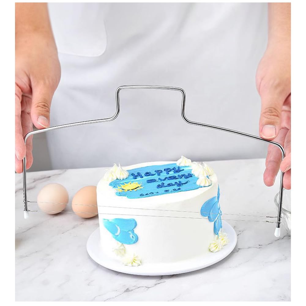 Couteau à Gâteau en Acier Inoxydable Ajustable pour Pâtisserie