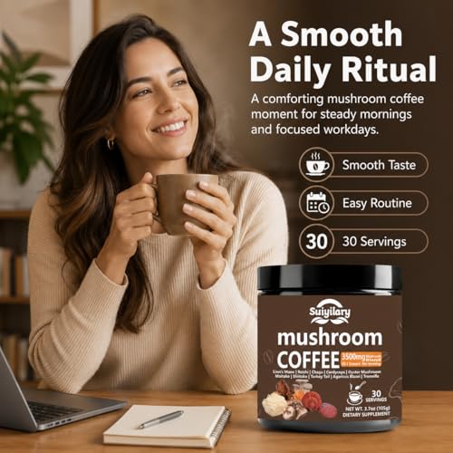 Suiyilary 10 Mushroom Coffee with Arabica