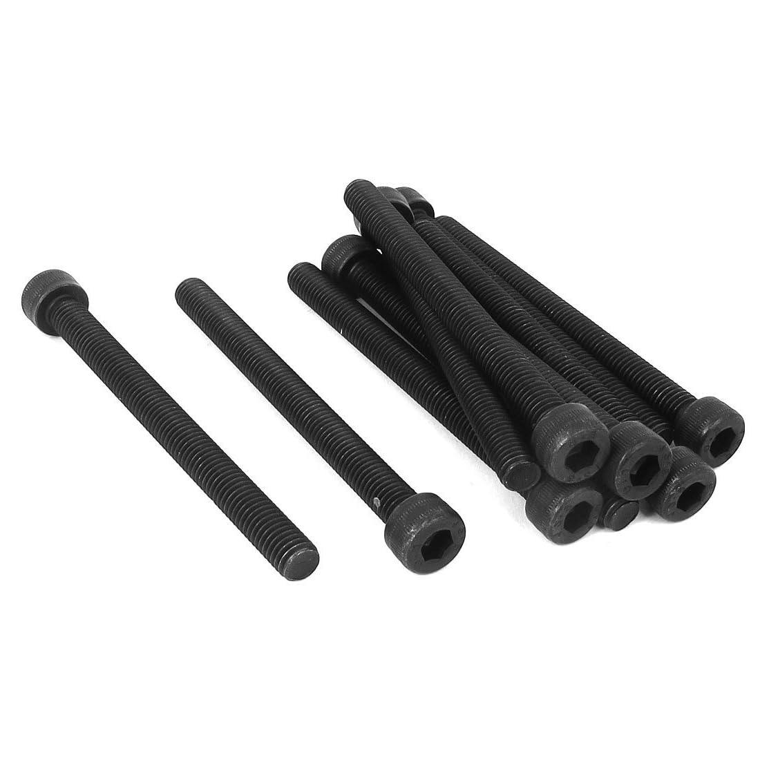Unifizz M8x90mm Hex Socket Head Cap Screws Bolts Full Thread 12.9 Grade Alloy Steel Black Oxide Finish Allen Socket Drive Machine Screws 10Pcs — image 1