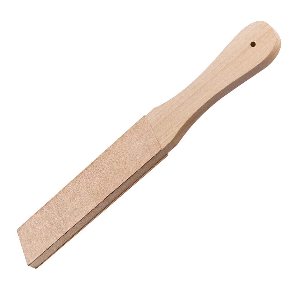 Double Side Leather Strop Stropping Block Kit With Polishing Compound