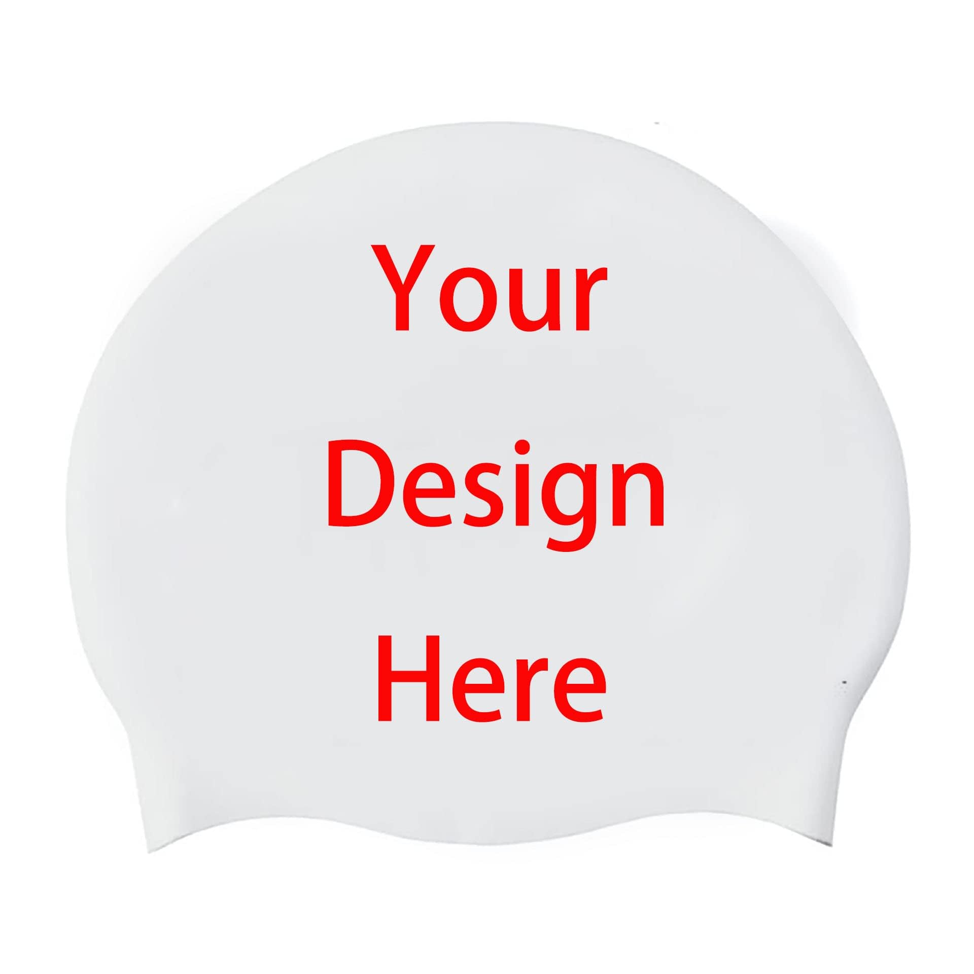 Custom Silicone Swim Custom Swimming Caps Swimming Caps Fun Design