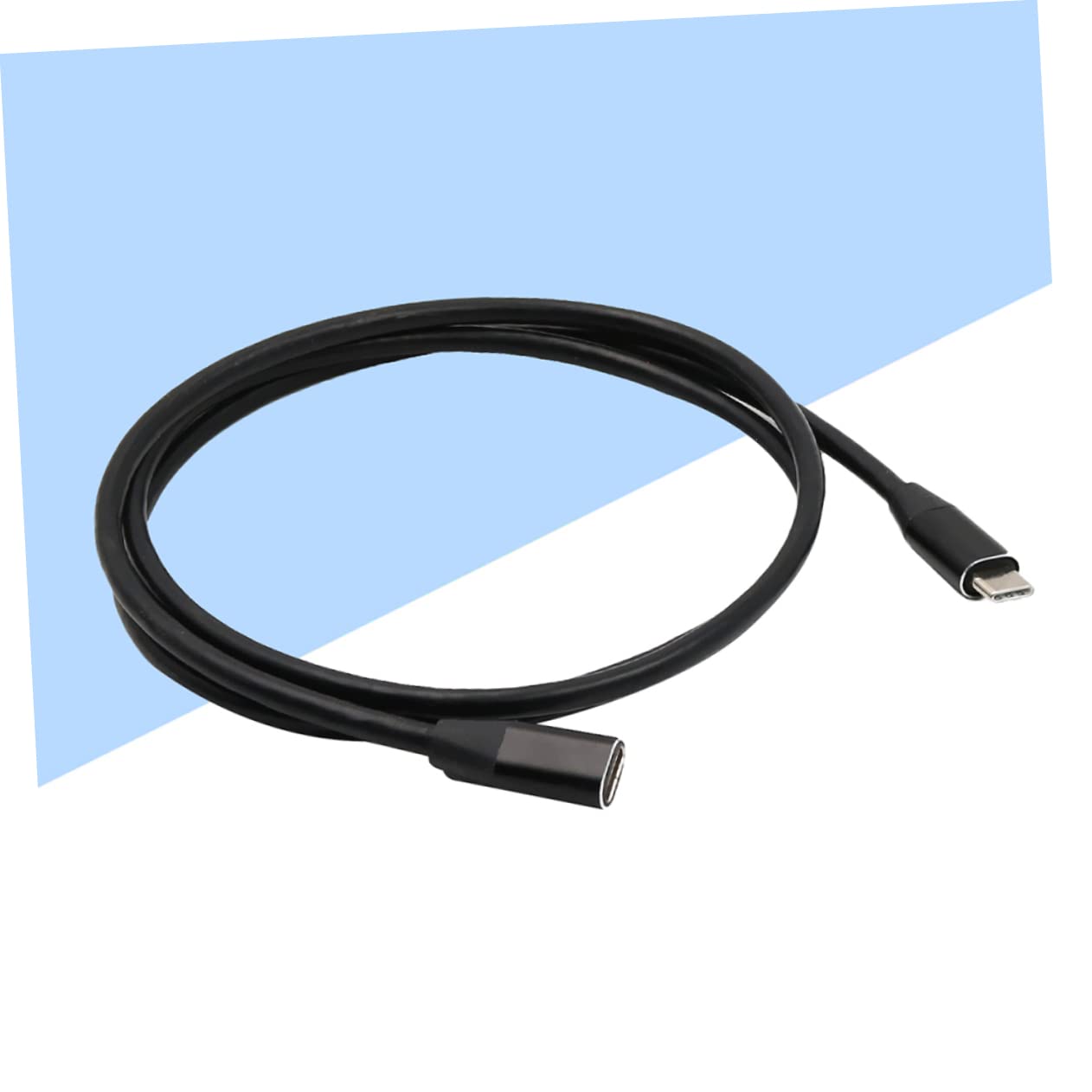 OSALADI 6piezas Cable De Extensión Usb Type-c Macho Hembra Compatible Dispositivos Usb-c Carga y Transferencia De Datos Diseño Reversible Negro