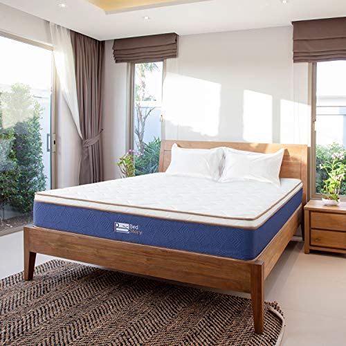 BedStory 10 Inch Queen Mattress, Latex Spring Memory Foam Mattress, with Pocketed...