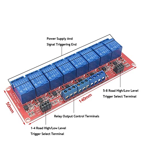 Módulo relé de 2 canales 5V con optoacoplador para proyectos Arduino 4