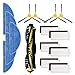 TeKeHom Kit de accesorios de repuesto para aspiradora robot IKOHS Netbot S15 Pack de 1 cepillo principal + 6 filtros + 4 cepillos laterales + 5 fregonas