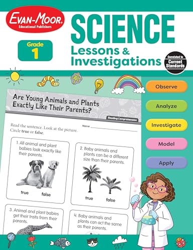 Evan-Moor Science Lessons and Investigations, Grade 1, Homeschool...