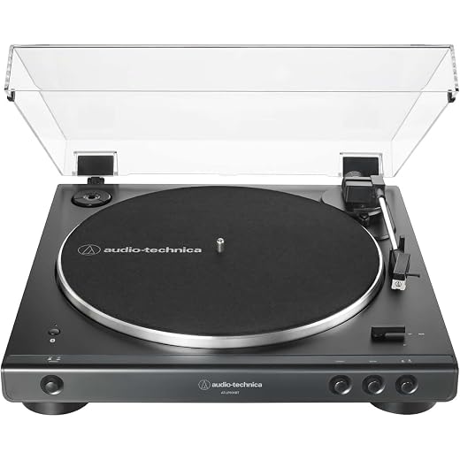 Audio-Technica LP60XBTBK Vollautomatischer Stereo-Plattenspieler mit Riemenantrieb Schwarz
