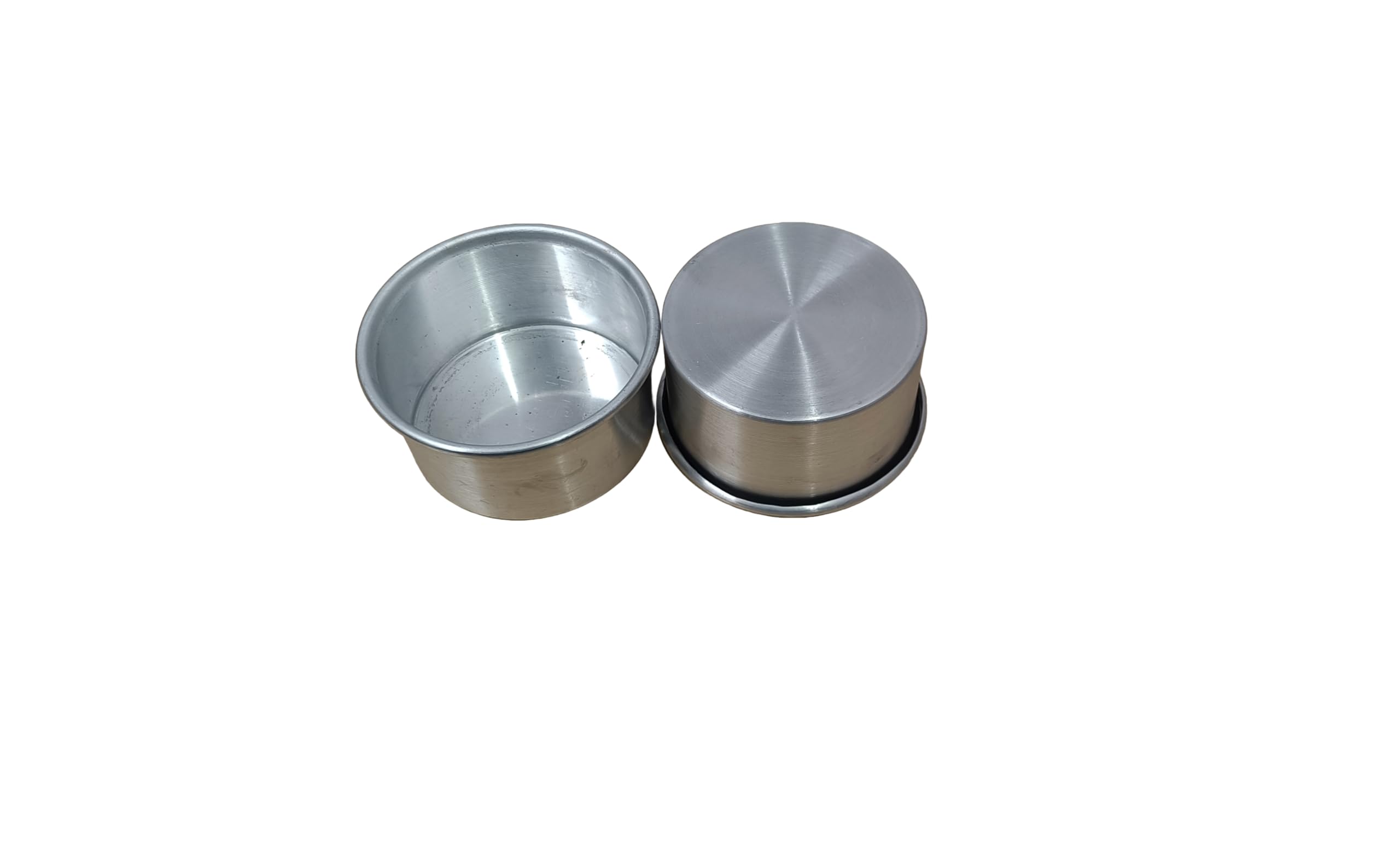 qp Quality Wise Aluminium Cake Mould, 4 inch Diameter, Round Shape, Pack of 2 Pieces, Silver-image-48