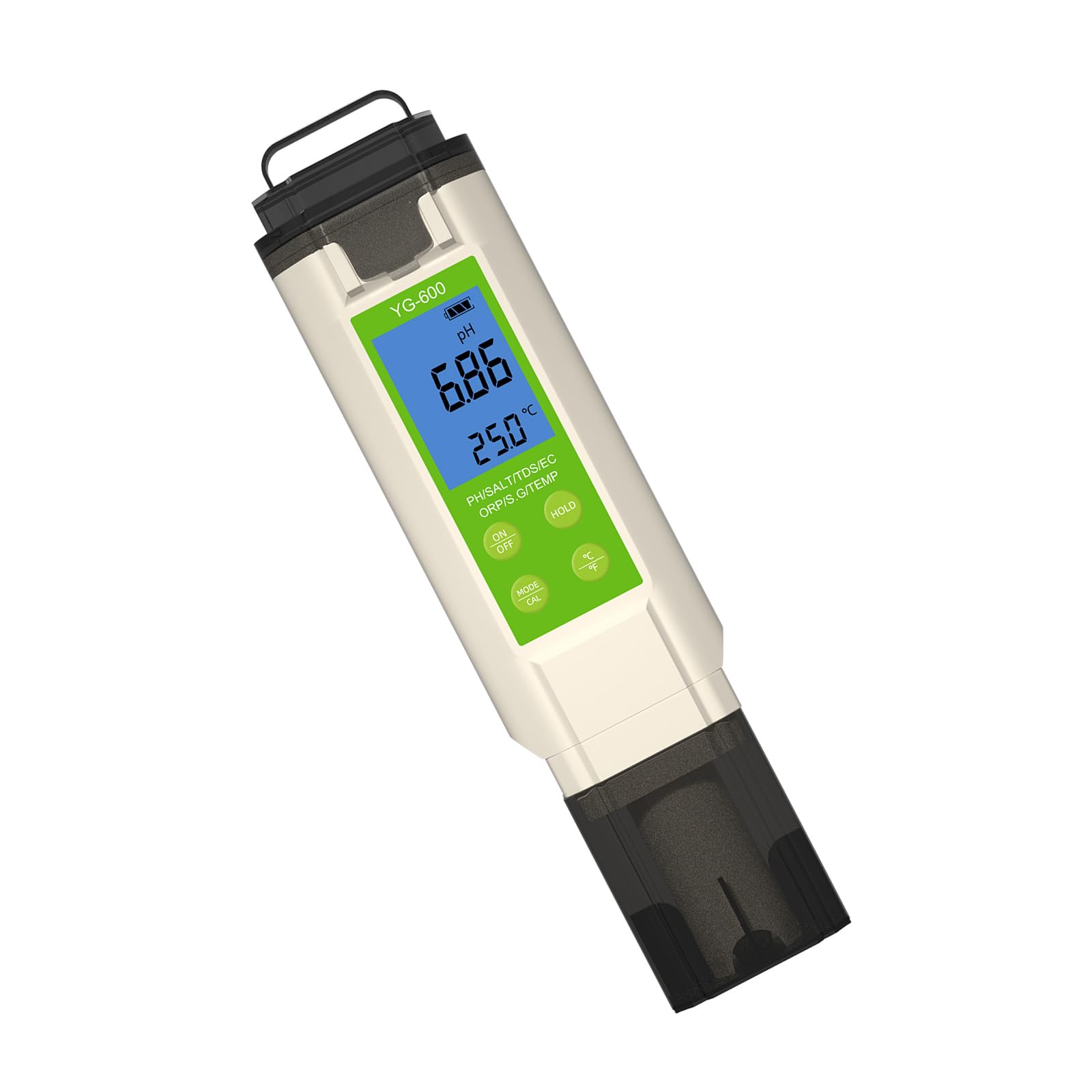 Buxuaaaa Digital Water Tester With Backlit Meter Accurate Salinity & Temp Monitor For Aquariums, Pools Multiparameter Water Tester
