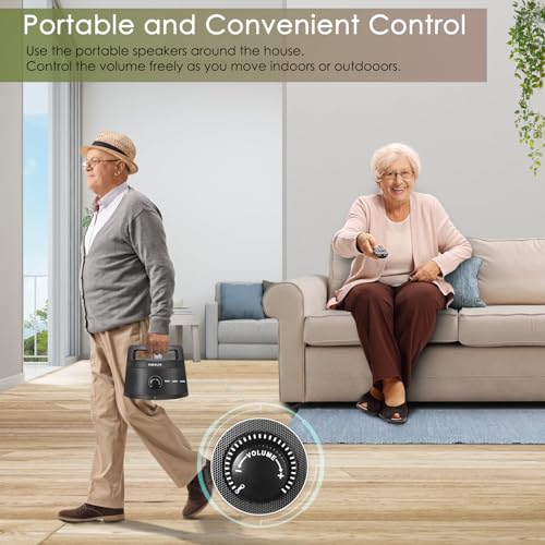 Image of SIMOLIO Wireless TV Speakers for Hard of Hearing, TV Sound Amplifier