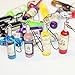 Yaoding 20pcs/lot Mini Red Wine Bottle Keyring Keychain for Mobile Phone Bag Pendant Charms