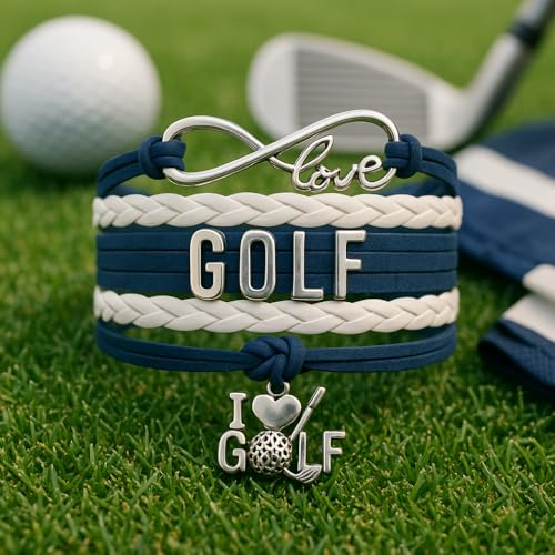 Sportybella Golf Bracelet, Golf Jewelry- Golf Charm Bracelet, Gift for Golf Players3