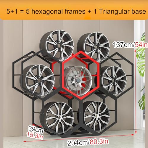 Support de rangement de pneus pour éviter l'encombrement au sol - 3