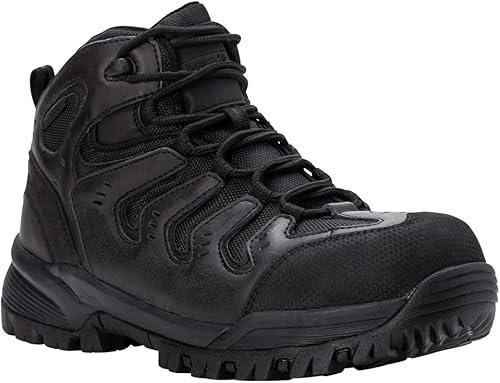 Miniatura 2 de Propet Mens Sentry 6 Inch Electrical Composite Toe Work Safety Shoes Casual - Black