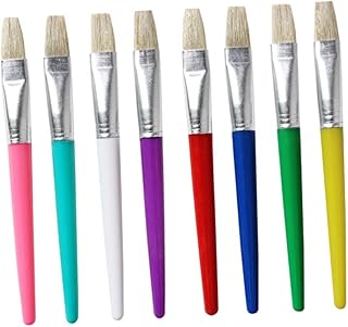 Operitacx 16-Piece Oil Paint Brush Set Professional Flat Painting Brush ...