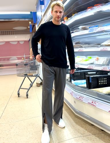 Men's Post Surgery Pants Open Bottom Easy Side Tear Away Pants for Men Sweatpants Loose Fit Post Surgery Pant with Pockets4