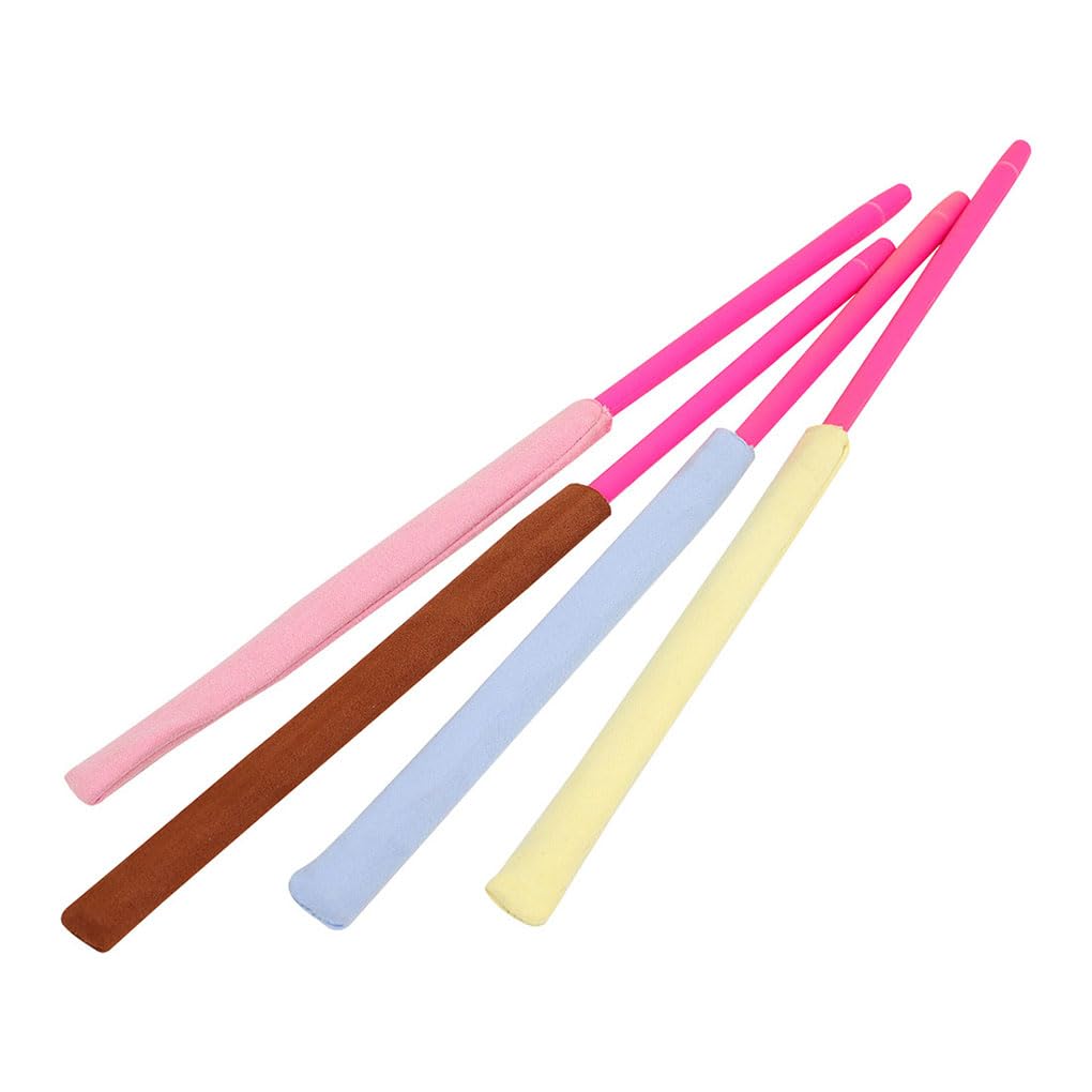 Juego de 5 palos de limpieza de flauta, paños de limpieza multicolor largos para instrumentos de viento de madera, accesorios para adultos y profesionales, color azul
