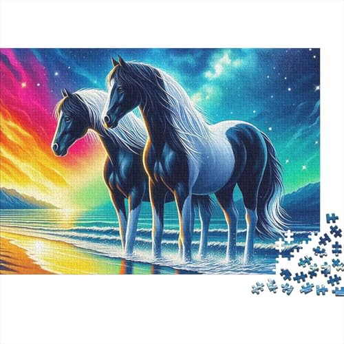 Rompecabezas de caballos de 1000 piezas para adultos: dile adiós al estrés diario
