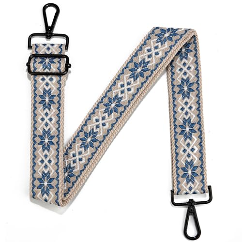 Image of Crossbody Straps for Purses Silver Hardware Purse Strap Wide Shoulder Strap Adjustable Replacement