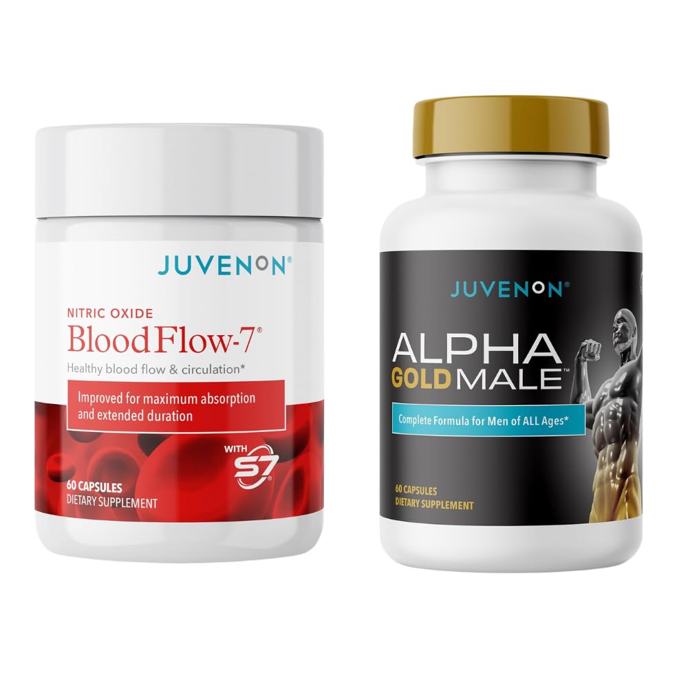 Juvenon Pré-treino de Óxido Nítrico com Nitrosigine + Alpha Gold Male, 61 unidades