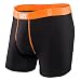 Saxx Mens Fiesta Lifestyle Boxers Underwear Medium Black/Orange
