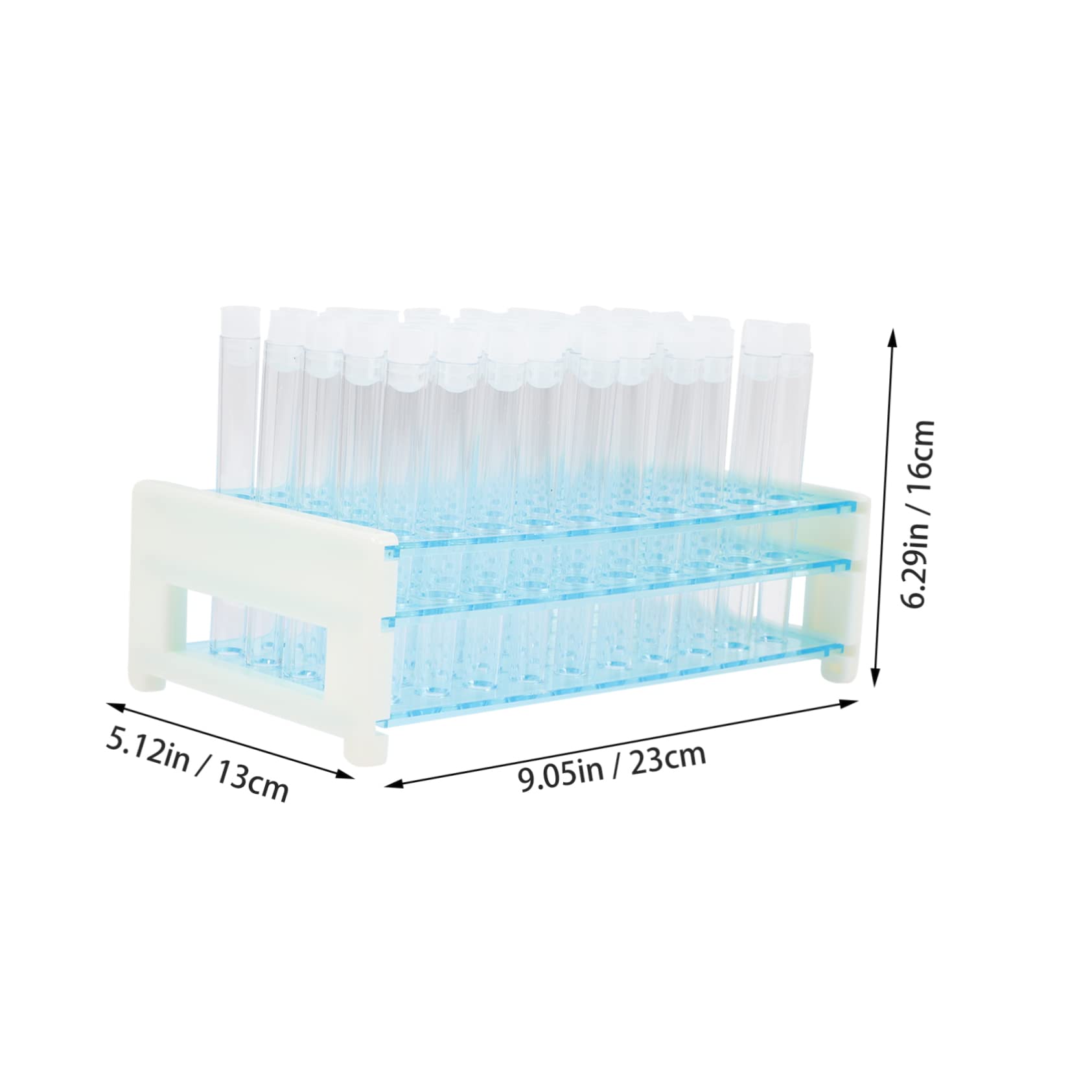 SOLUSTRE 50pcs Test Tube Organizer Plastic Test Tube Rack Stand Suit for School Lab