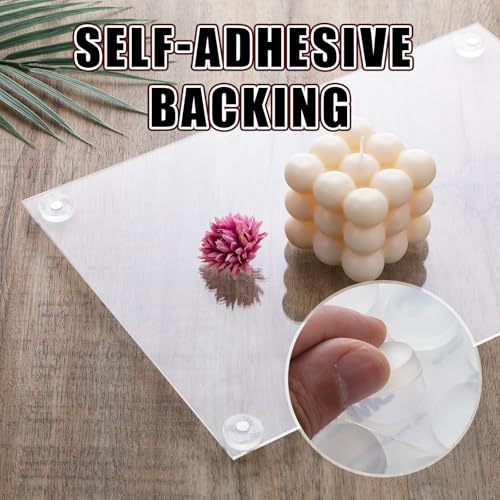 24 Stück Antirutsch Pads Glasplatte Schutzpuffer Abstandshalter Transparente 20mm x 5mm Gummi Glas Tischpltte Greifer Silikon Punkte, Gummipads zur Kontrolle der Bewegung der Glas-Tischplatte