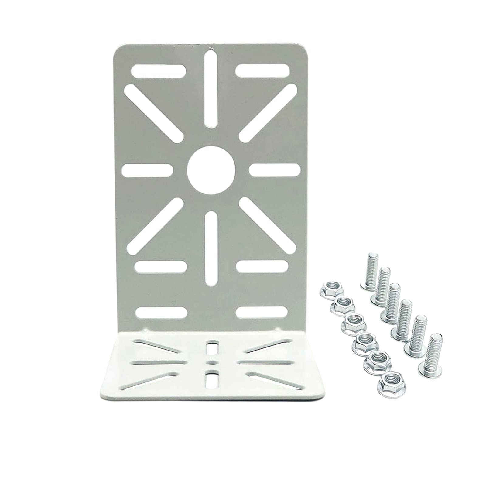 OdiySurveil CCTV Camera Stand Metal Steel Vertical Ceiling Wall Mount Bracket Holder Right Angle Reinforcing Plate for Surveillance Camera