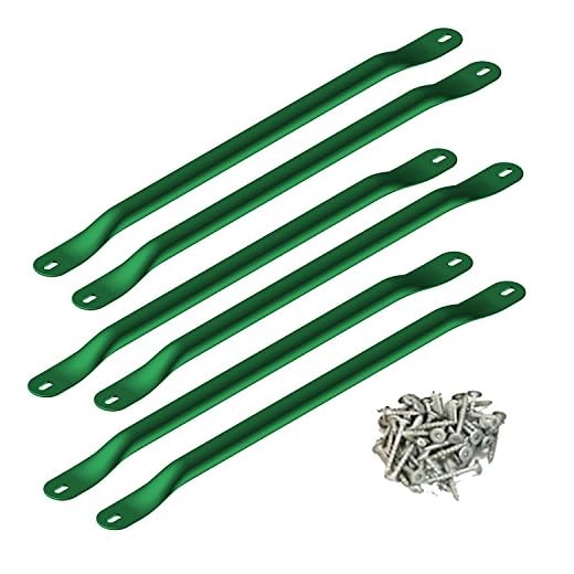 Swing-N-Slide WS 4564 Metal Monkey Bars with Six 21.5" Metal Rungs with Hardware, Green