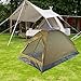 predolo Two Person Tent for Camping with Quick Setup and Wind Resistance, Green