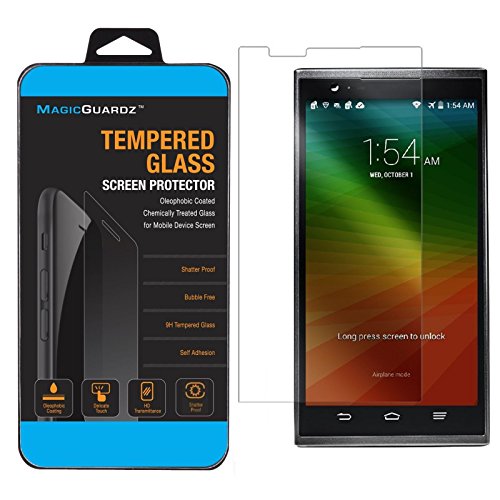 MagicGuardz®, Made for ZTE ZMax Z970, Premium Real Tempered Glass Screen Protector Shield, Retail Box