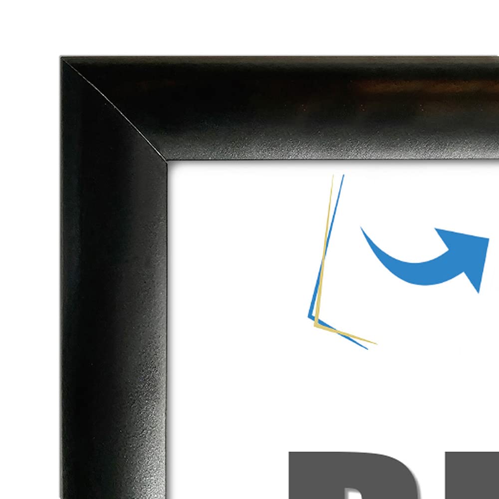 DisplayLager - Infoständer aus Stahl in Schwarz, Höhenverstellbar, Robust. Für Quer/Hochformat Einsatz (A4)