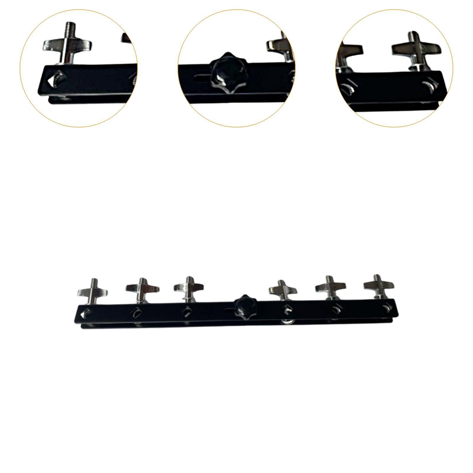 Cowbell Montaje Abrazadera para Batería Incluye Piezas de Ensamblaje Metálicas Superficie Platinada para Uso en Conciertos Prácticas Clases Musicales, Style C
