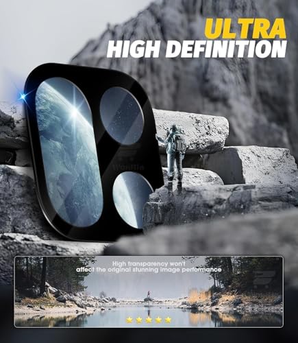 Image of Pack 1- Back Camera Glass Protector for OnePlus 15 5G [3D Premium] Camera Glass Protector (Black)