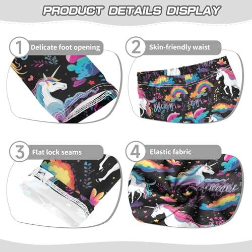 Girls' Leggings Unicorn Rainbow Kids Yoga Tights Pants 1 Pack 208494433