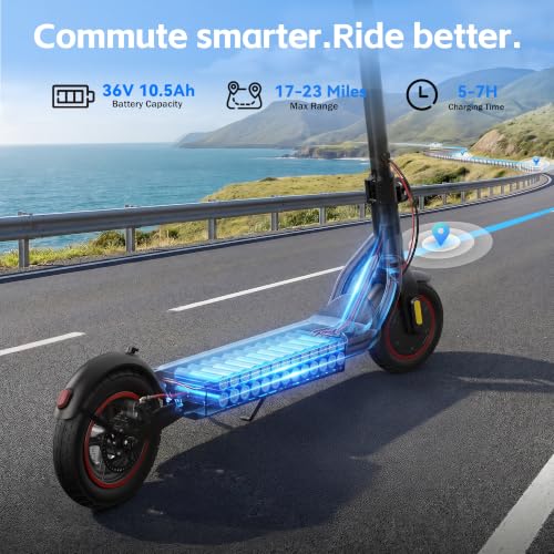 Image of Electric Scooter, 500W /750W Powerful Motor, 22 /25 MPH Top Speed & 23 /28 Miles Range, 9.3 inch /10 inch Tires, Foldable Commuter Scooter for Adults and Teens with Dual Braking,Cruise Control,APP Control