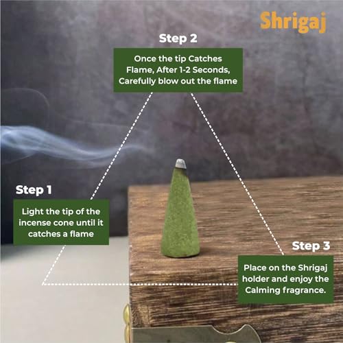 Image of Natural Mogra Fragrance Dry Dhoop Cones - 51 Cones for Daily puja, Meditation & Rituals (Mogra)