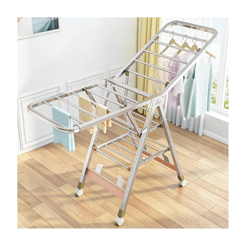 Étendoir à linge trépied portable pour utilisation intérieure et extérieure
