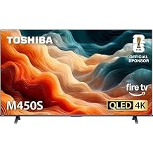 TOSHIBA 50" Class M450 Series QLED 4K UHD Smart Fire TV, Voice Remote with Alexa, Stream Live TV Without Cable