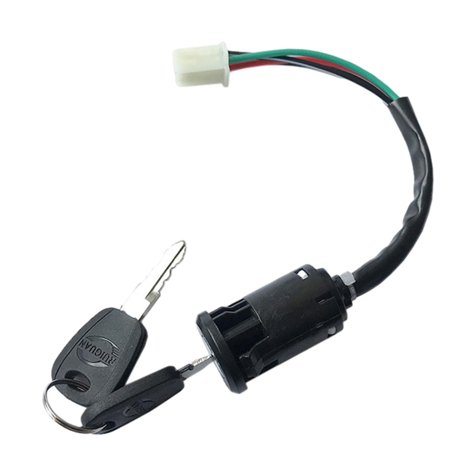 Motorcycle Door Lock Portable Durable for Jetta 100CG125 Ignition Key Switch 4 Wire 4 Pin-picture-13