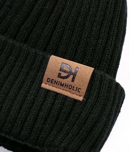 Image of DENIMHOLIC Winter Cap for Men & Women, Beanie Cap for Men Woolen Cap for Men & Women, Beanie Cap for Women