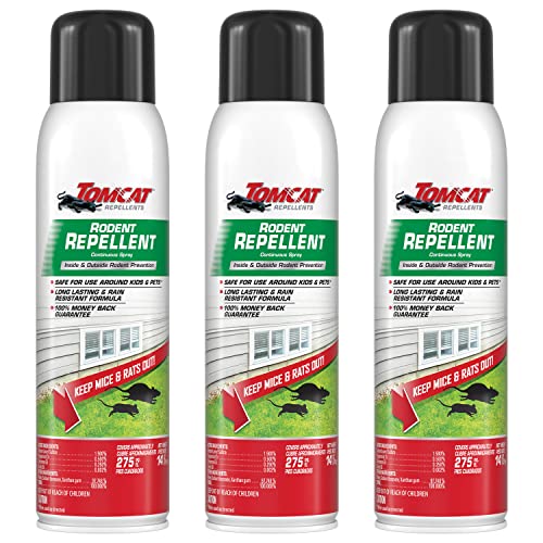 Tomcat Rodent Repellent, 14oz, 3 spray cans