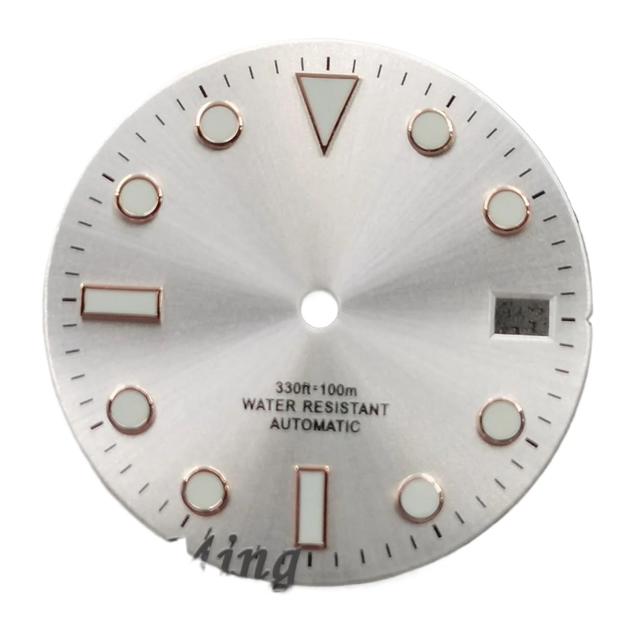 Cadran de montre de 28.5mm avec date pour personnalisation et réparation