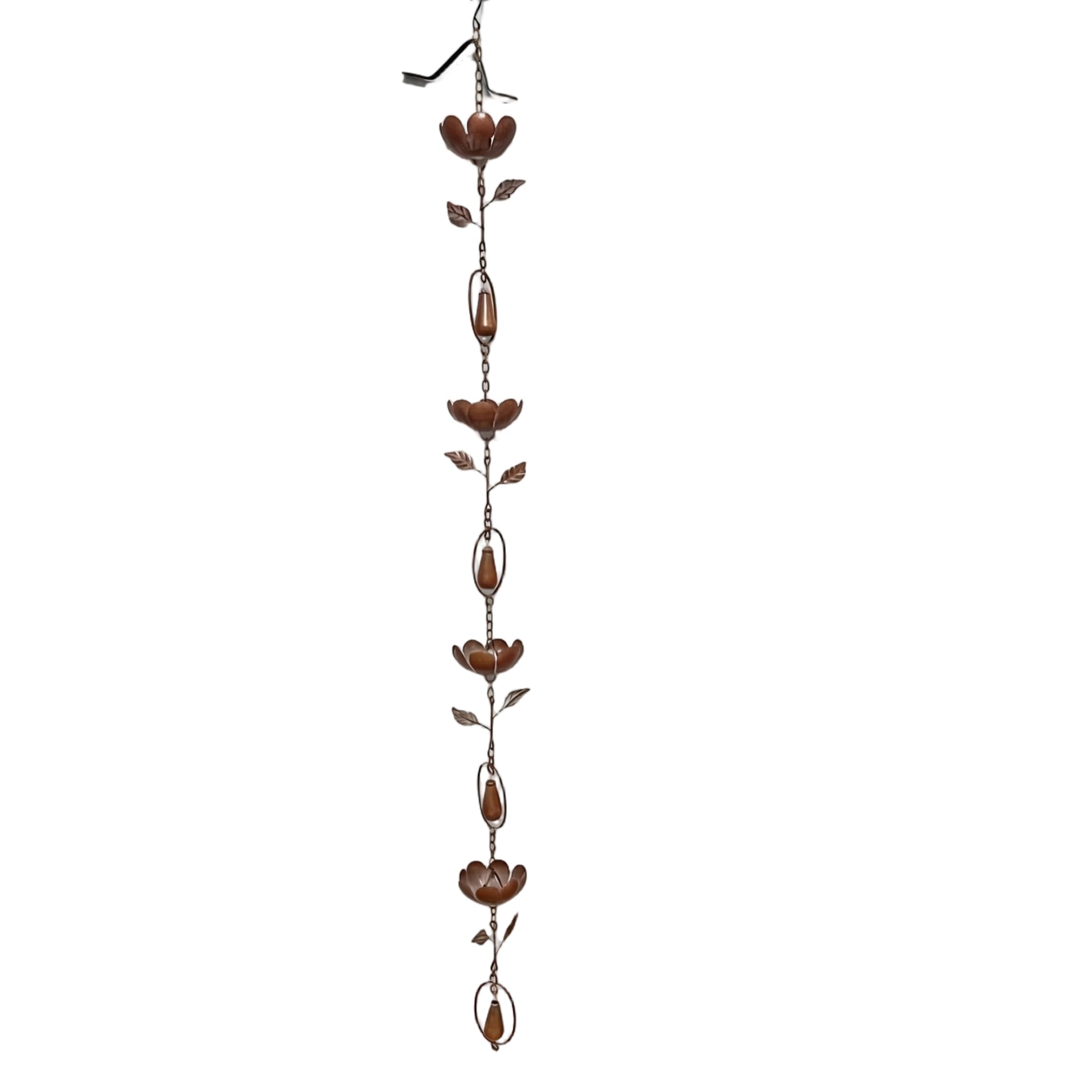 Chaîne de pluie extérieur bronze 73" gouttière design