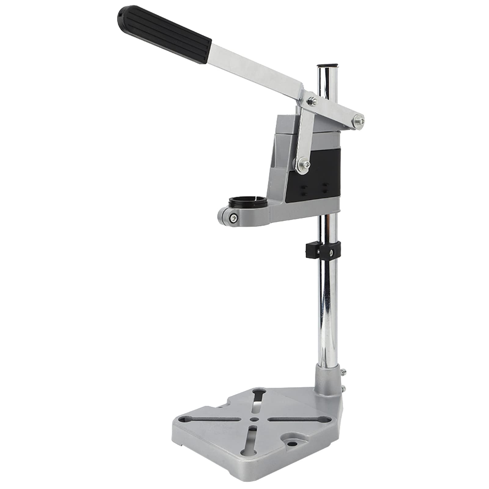 Natudeco Electric Drill Press Stand Adjustable Drill Press Holder Aluminum Alloy Woodworking Grinder Bracket for Drill Holes and Polishing, Natudecoc9vkaiu1bx