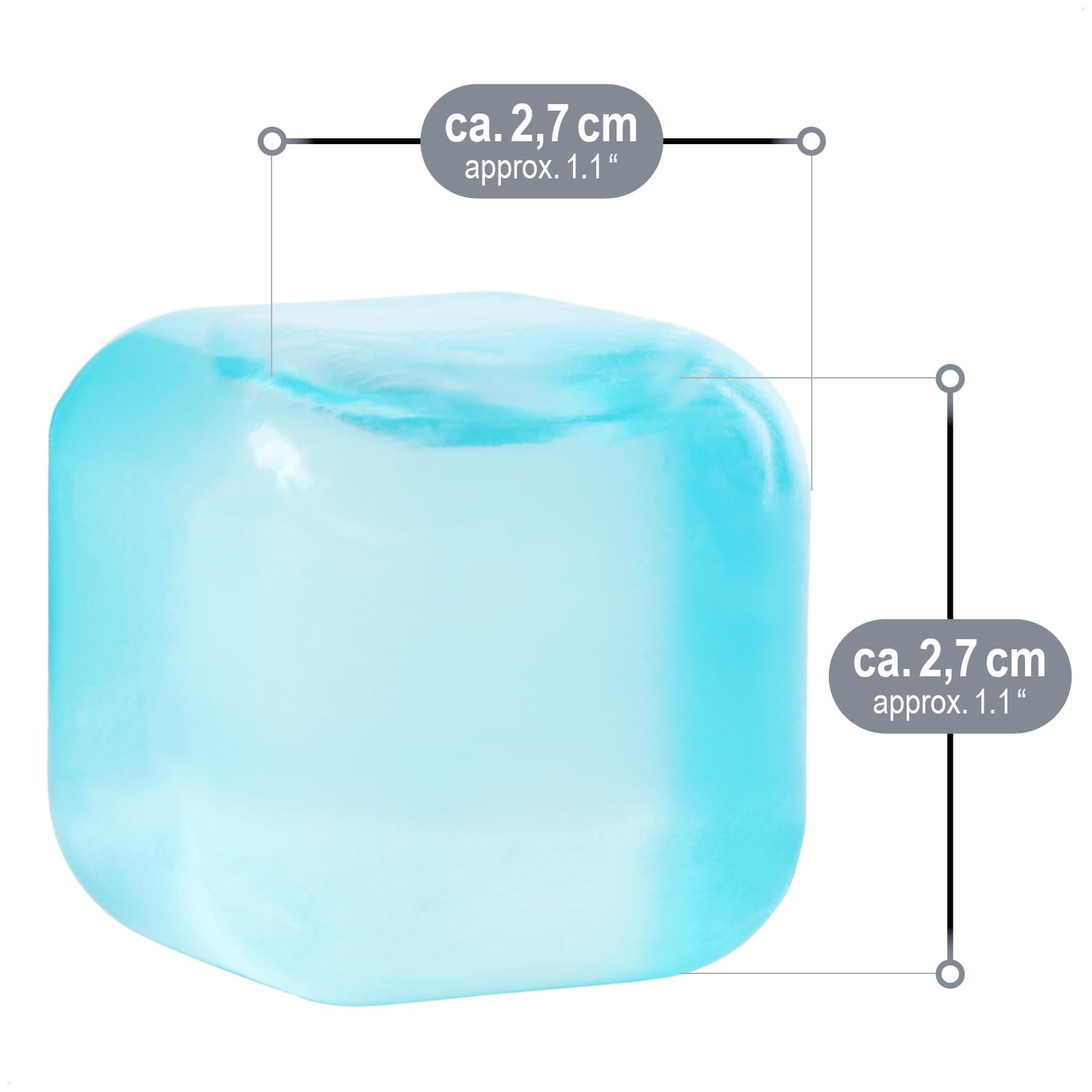 COM-FOUR® 120 Cubitos de Hielo Reutilizables Colores para Fiestas Refrescar Bebidas