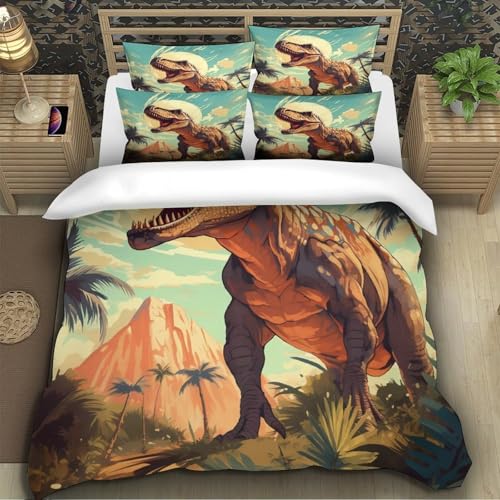 Housse de couette désert 200x200 parure tropicale microfibre
