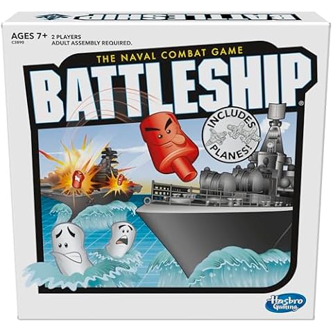 Hasbro Gaming Battleship with Planes | 2-Player Strategy Board Games for Kids for Boys & Girls | Ages 7+ (Amazon Exclusive) Cover